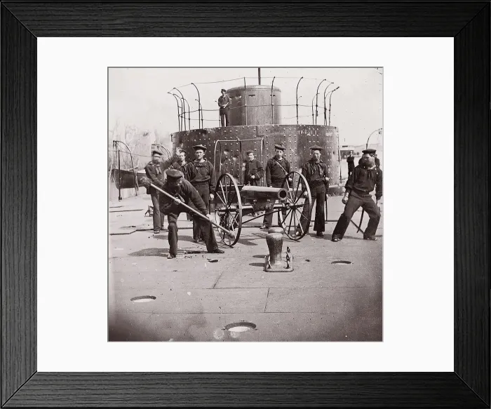Framed Print : U. S. Monitor Lehigh, James River, 1861-65. Creator: Unknown Framed Print : U. S. Monitor Lehigh, James River, 1861-65. Creator: Unknown