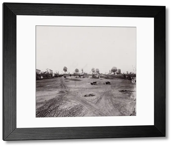 Framed Print : [Roads leading into a small town]. Brady album, p. 123, 1861-65. Creator: Unknown