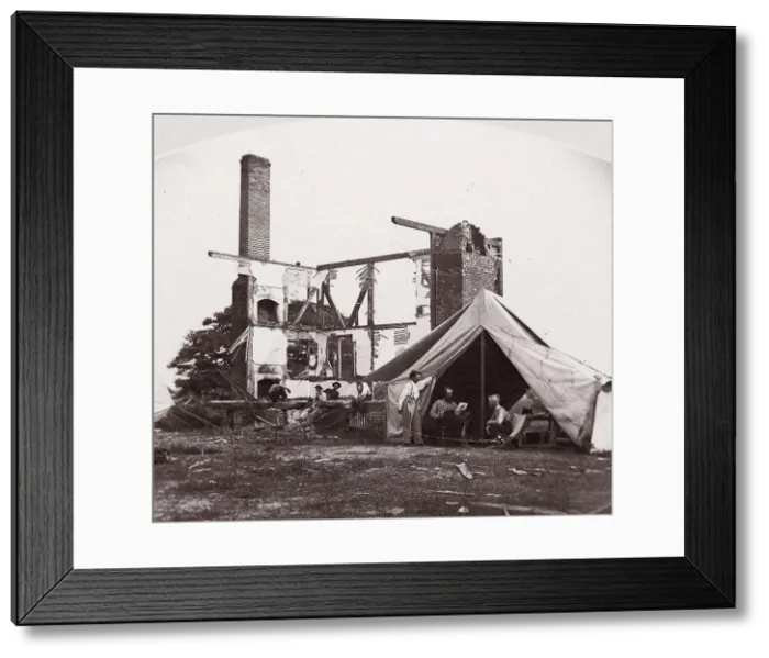 Framed Print : Bull Run, Mrs. Henrys House, 21 July 1861, 1861. Creator: George N. Barnard Framed Print : Bull Run, Mrs. Henrys House, 21 July 1861, 1861. Creator: George N. Barnard