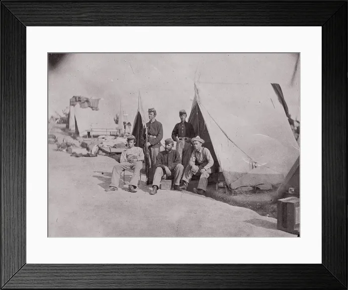Framed Print : 22nd New York State Militia, ca. 1861. Creator: Unknown