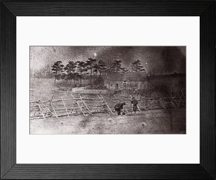 Framed Print : Bull Run. Matthews House, 1861-62. Creator: George N. Barnard Framed Print : Bull Run. Matthews House, 1861-62. Creator: George N. Barnard