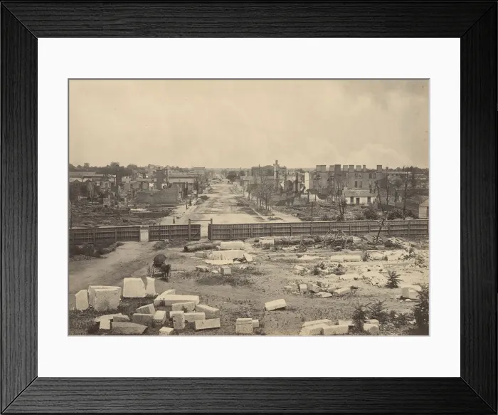 Framed Print : Columbia from the Capitol, 1860s. Creator: George N. Barnard Framed Print : Columbia from the Capitol, 1860s. Creator: George N. Barnard