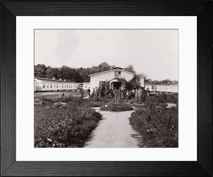 Framed Print : Campbell Hospital, D. C. 1861-65. Creator: Unknown Framed Print : Campbell Hospital, D. C. 1861-65. Creator: Unknown