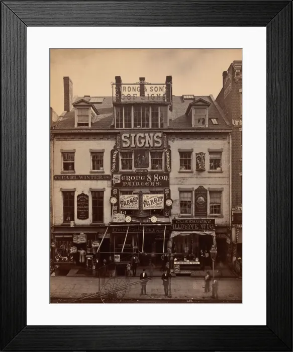 Framed Print : 476 Broadway, New York, 1870. Creator: Unknown Framed Print : 476 Broadway, New York, 1870. Creator: Unknown