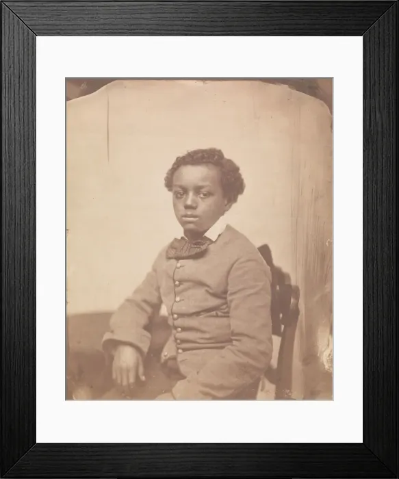 Framed Print : Portrait of a Youth, 1850-60s. Creator: Unknown Framed Print : Portrait of a Youth, 1850-60s. Creator: Unknown