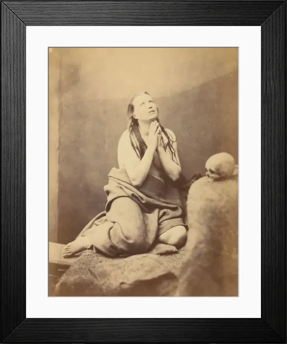 Framed Print : Study for Mary Magdalene, 1870s. Creator: Unknown Framed Print : Study for Mary Magdalene, 1870s. Creator: Unknown