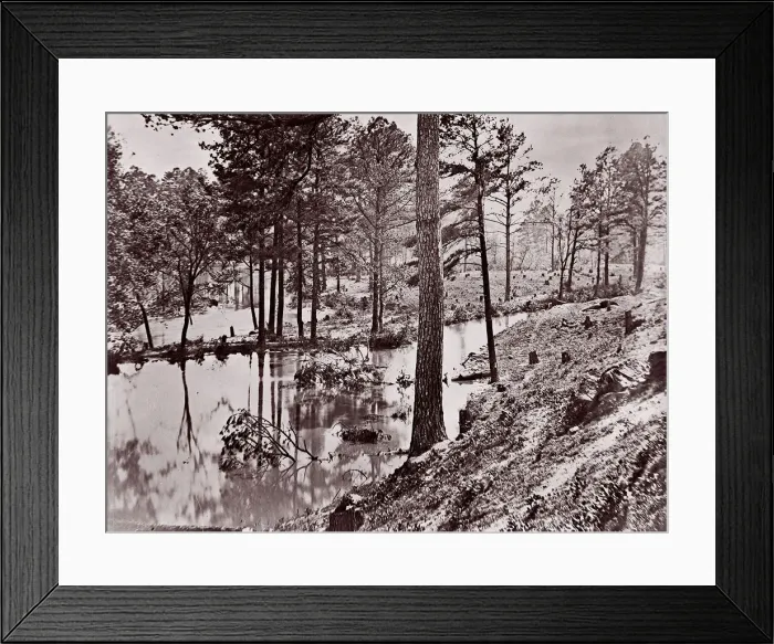 Framed Print : Broadway Landing, Appomattox River, 1864. Creator: William Frank Browne Framed Print : Broadway Landing, Appomattox River, 1864. Creator: William Frank Browne