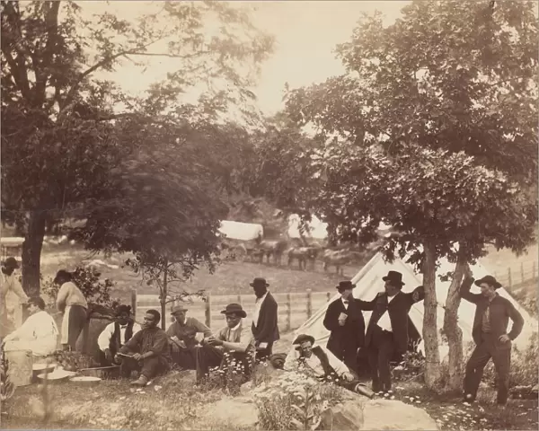 Camp of Captain Hoff, Rear View, Gettysburg, Pennsylvania, July 1865