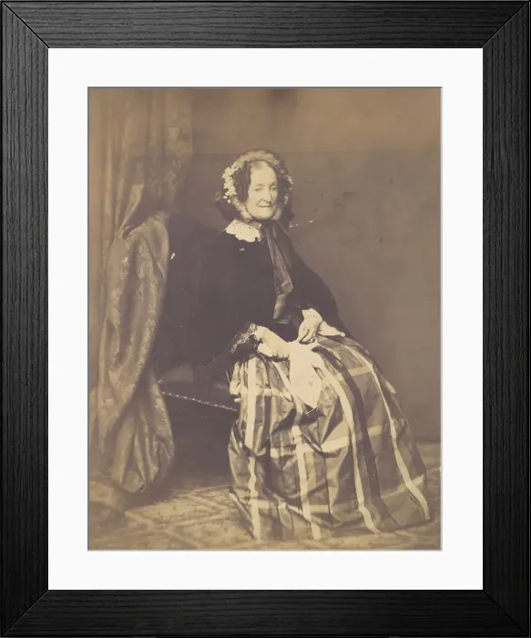 Framed Print : Mrs. Lydia Huntley Sigourney, 1850s. Creator: Unknown Framed Print : Mrs. Lydia Huntley Sigourney, 1850s. Creator: Unknown