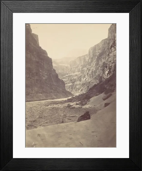 Framed Print : Grand Canyon of the Colorado River, Mouth of Kanab Wash, looking West, 1872 Framed Print : Grand Canyon of the Colorado River, Mouth of Kanab Wash, looking West, 1872