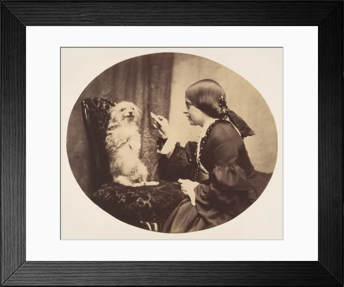 Framed Print : The Lesson, 1856. Creator: William G. Campbell Framed Print : The Lesson, 1856. Creator: William G. Campbell