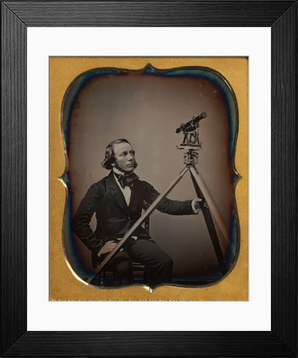 Framed Print : Surveyor, ca. 1854. Creator: Unknown