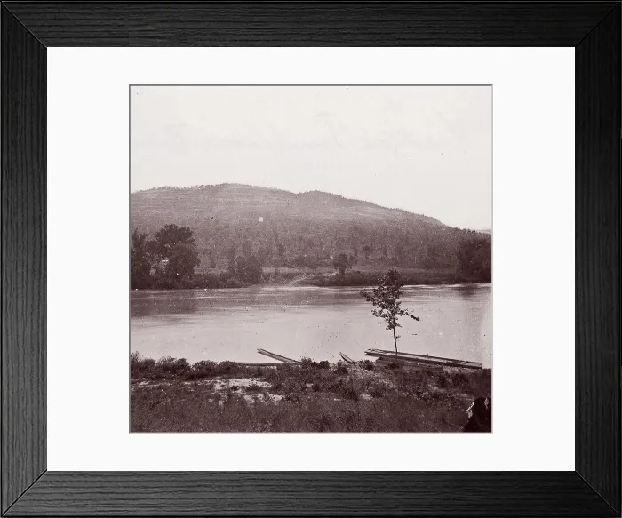 Framed Print : View on Tennessee River, ca. 1864. Creator: George N. Barnard Framed Print : View on Tennessee River, ca. 1864. Creator: George N. Barnard