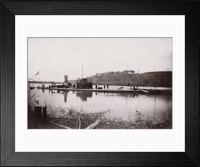 Framed Print : U. S. Monitor Lehigh, James River, 1861-65. Creator: Unknown Framed Print : U. S. Monitor Lehigh, James River, 1861-65. Creator: Unknown