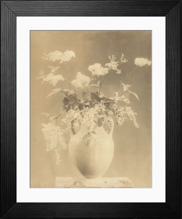 Framed Print : Vase of Flowers, 1860s. Creator: Unknown Framed Print : Vase of Flowers, 1860s. Creator: Unknown