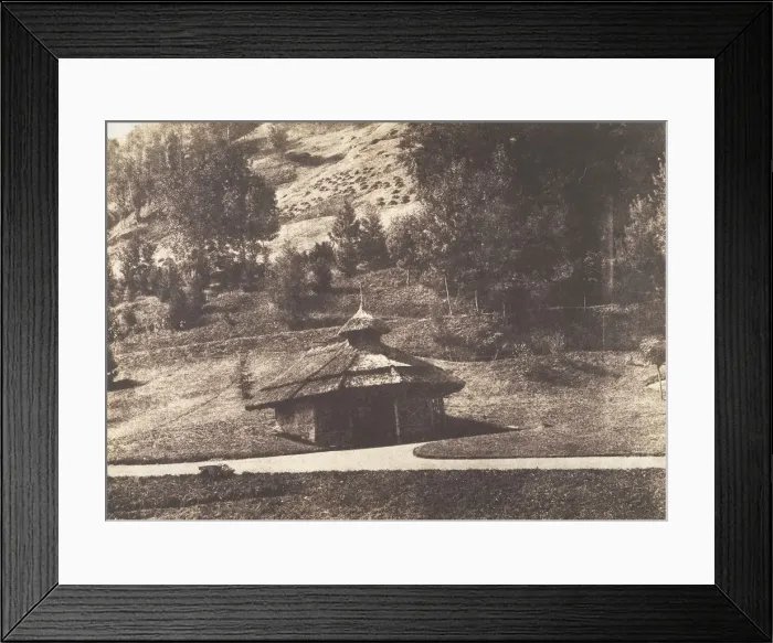 Framed Print : Rustic Pavilion at Eaux-Bonnes, 1854. Creator: Attributed to William Henri Gebhard Framed Print : Rustic Pavilion at Eaux-Bonnes, 1854. Creator: Attributed to William Henri Gebhard