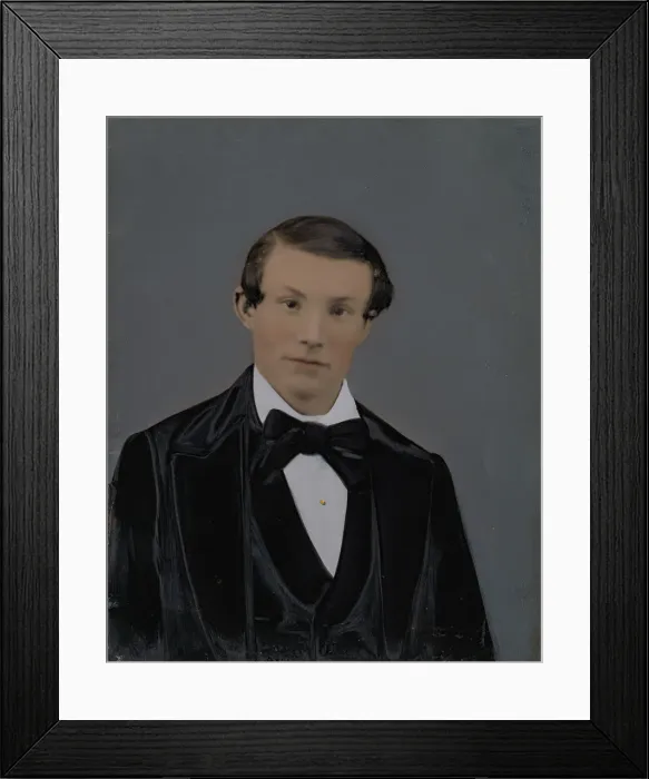 Framed Print : Young Man, 1860s-70s. Creator: Unknown Framed Print : Young Man, 1860s-70s. Creator: Unknown