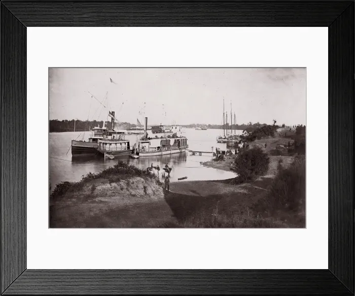 Framed Print : Transports, Tennessee River, 1864. Creator: Unknown Framed Print : Transports, Tennessee River, 1864. Creator: Unknown