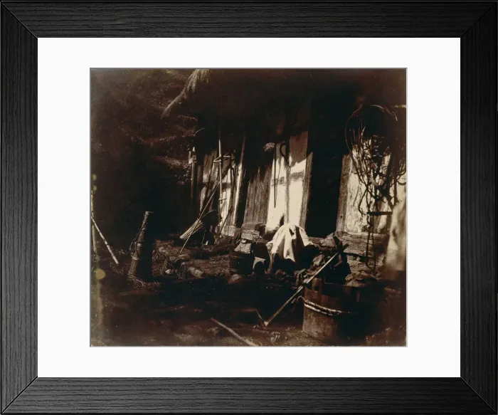 Framed Print : [Farmyard Scene], 1850-54. Creator: V. Dijon