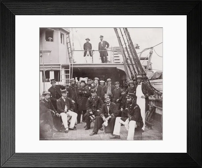 Framed Print : Officers of Mendota, 1861-65. Creator: Unknown Framed Print : Officers of Mendota, 1861-65. Creator: Unknown