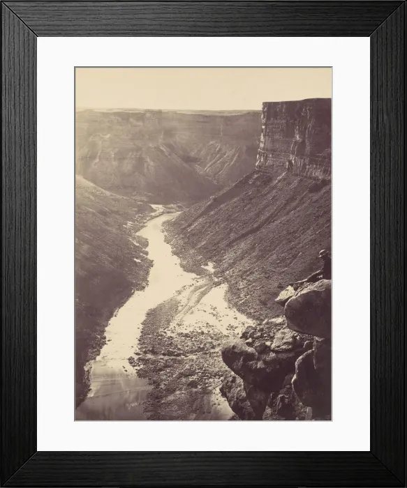 Framed Print : Grand Canyon, Colorado River, Near Paria Creek, Looking West, 1872. Creator: William H Framed Print : Grand Canyon, Colorado River, Near Paria Creek, Looking West, 1872. Creator: William H
