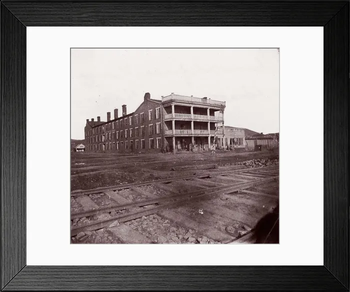 Framed Print : Crutchfield House, Chattanooga, Tennessee, ca. 1864. Creator: George N. Barnard Framed Print : Crutchfield House, Chattanooga, Tennessee, ca. 1864. Creator: George N. Barnard