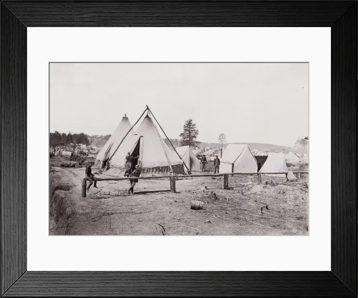 Framed Print : Stonemans Station, Virginia. Quartermaster Dept. 1861-65. Creator: Unknown Framed Print : Stonemans Station, Virginia. Quartermaster Dept. 1861-65. Creator: Unknown