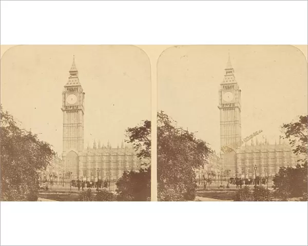Pair of Early Stereograph Views of London, England, 1850s-70s. Creator: Unknown