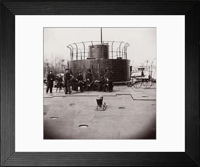 Framed Print : U. S. Monitor Lehigh, James River, 1861-65. Creator: Unknown Framed Print : U. S. Monitor Lehigh, James River, 1861-65. Creator: Unknown