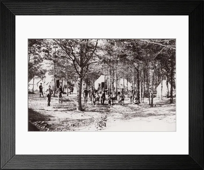 Framed Print : Convalescent Camp near Alexandria, 1861-65. Creator: Unknown Framed Print : Convalescent Camp near Alexandria, 1861-65. Creator: Unknown