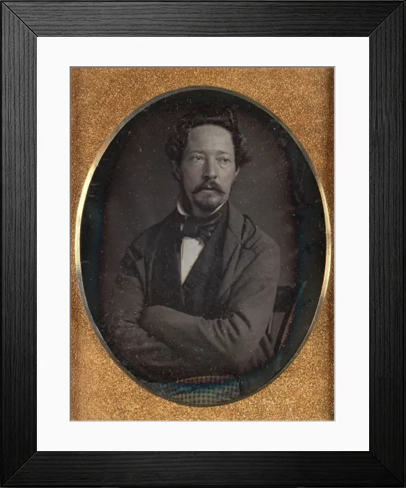 Framed Print : Frederick Langenheim, ca. 1851-53. Creator: William Langenheim Framed Print : Frederick Langenheim, ca. 1851-53. Creator: William Langenheim