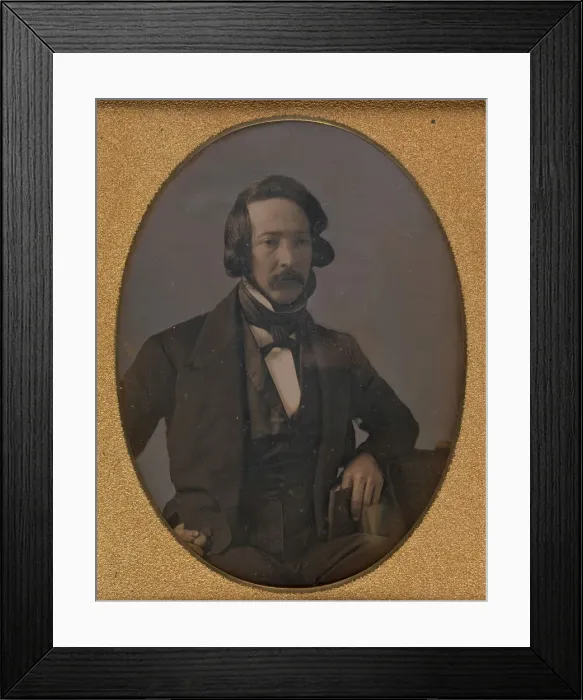 Framed Print : Frederick Langenheim, ca. 1849-50. Creator: William Langenheim Framed Print : Frederick Langenheim, ca. 1849-50. Creator: William Langenheim