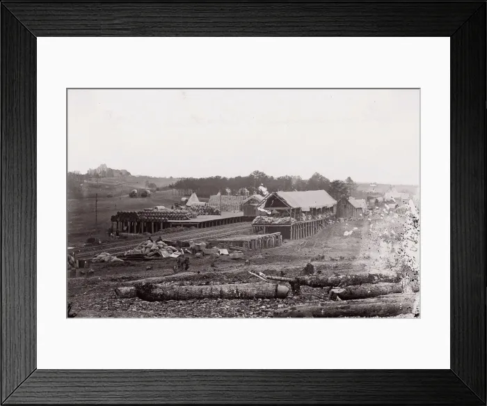 Framed Print : Stonemans Station, Virginia, 1861-65. Creator: Unknown Framed Print : Stonemans Station, Virginia, 1861-65. Creator: Unknown