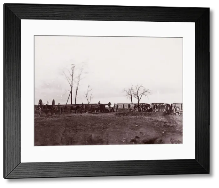 Framed Print : Fort Brady, Virginia, near Dutch Gap, 1865. Creator: William Frank Browne Framed Print : Fort Brady, Virginia, near Dutch Gap, 1865. Creator: William Frank Browne
