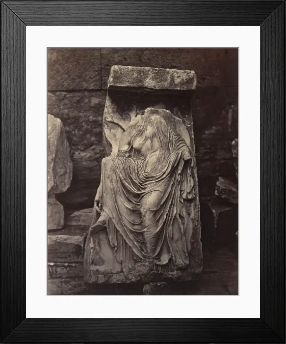 Framed Print : Fragment from Balustrade of the Temple of Athena Nike, Acropolis, Athens, ca. 1882 Framed Print : Fragment from Balustrade of the Temple of Athena Nike, Acropolis, Athens, ca. 1882