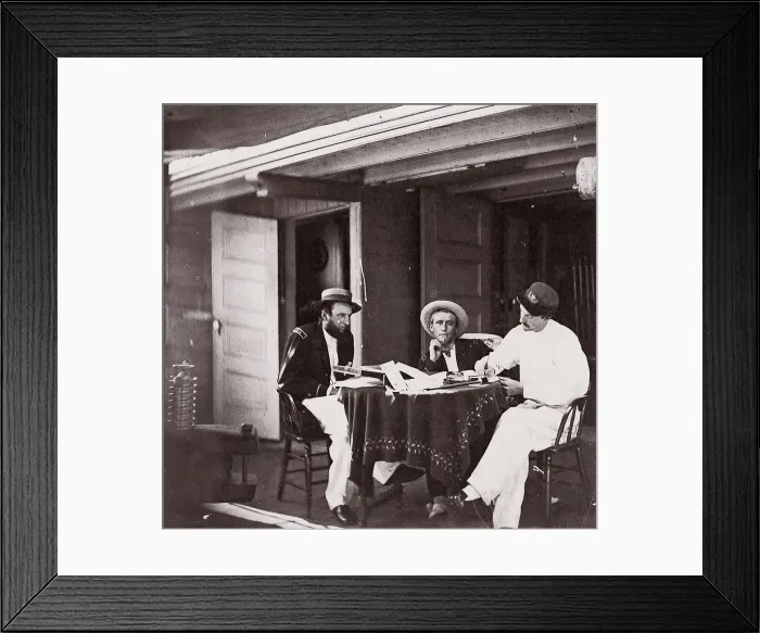 Framed Print : Officers of U. S. S. Hunchback, 1861-65. Creator: Unknown Framed Print : Officers of U. S. S. Hunchback, 1861-65. Creator: Unknown