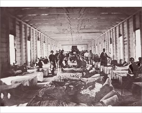 Ward in Hospital. Convalescent Camp, Alexandria Virginia, 1861-65. Creator: Unknown