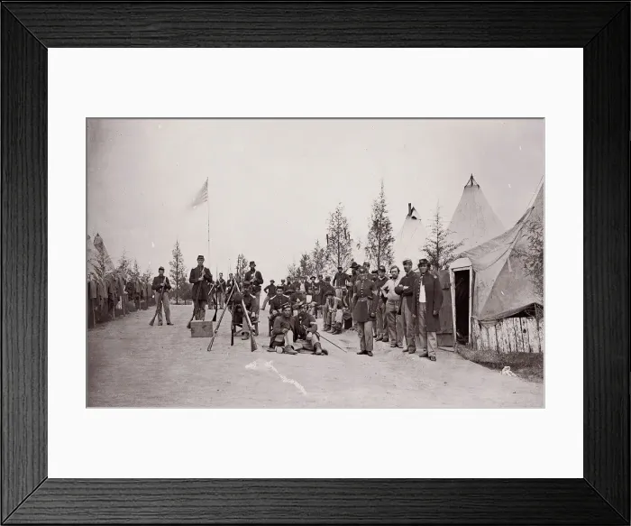 Framed Print : 153rd New York Infantry, ca. 1861. Creator: Unknown Framed Print : 153rd New York Infantry, ca. 1861. Creator: Unknown