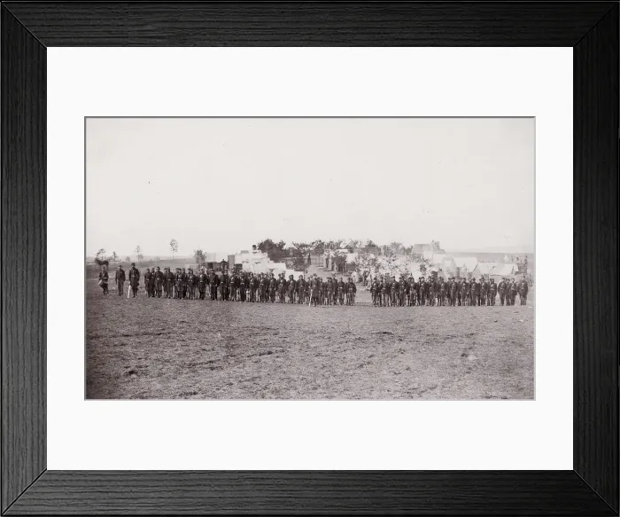 Framed Print : [Maneuvers, Winter Quarters]. Brady album, p. 129, 1861-65. Creator: Unknown