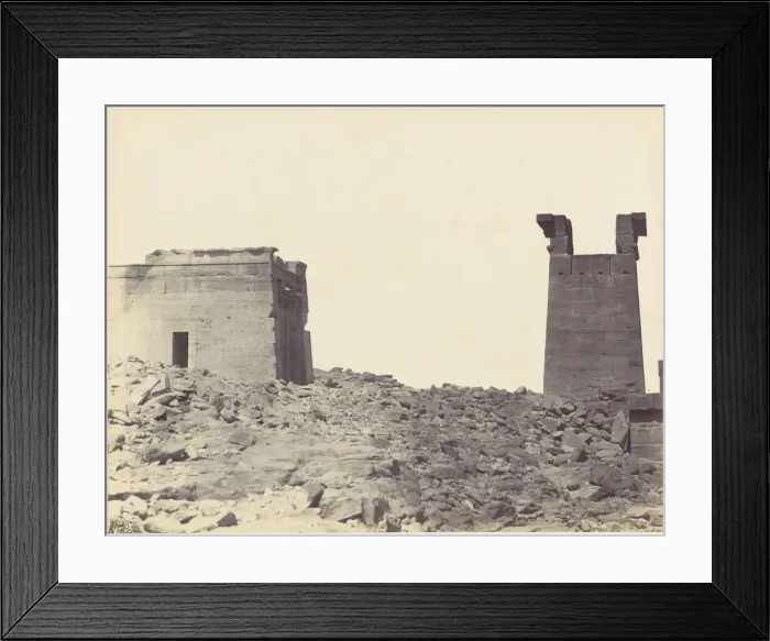Framed Print : Temple de Dandour en Nubie, 1860s. Creator: Wilhelm Hammerschmidt Framed Print : Temple de Dandour en Nubie, 1860s. Creator: Wilhelm Hammerschmidt