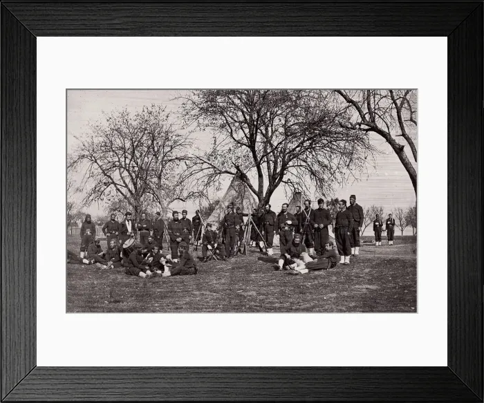 Framed Print : 164th New York Infantry, ca. 1861. Creator: Unknown Framed Print : 164th New York Infantry, ca. 1861. Creator: Unknown