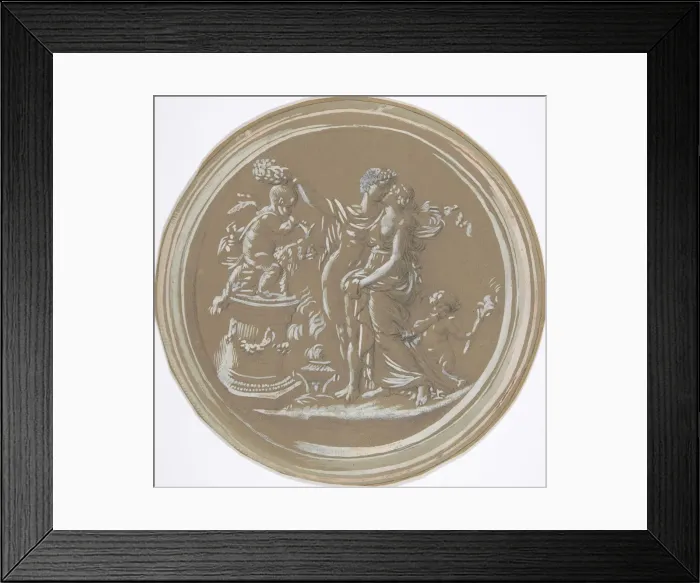 Framed Print : Design for Tomb Monument, 18th century. Creator: Anon Framed Print : Design for Tomb Monument, 18th century. Creator: Anon