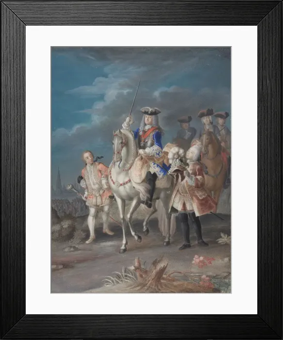 Framed Print : Portrait of the Consort of the Russian Empress, 18th century. Creator: Anon Framed Print : Portrait of the Consort of the Russian Empress, 18th century. Creator: Anon
