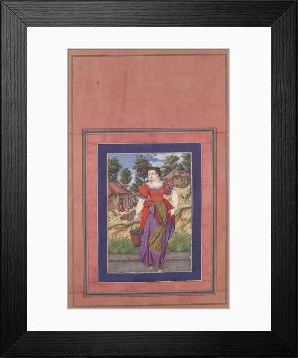 Framed Print : Summer, from a Series of the Four Seasons, Folio from the Davis Album, ca. 1660-70 Framed Print : Summer, from a Series of the Four Seasons, Folio from the Davis Album, ca. 1660-70