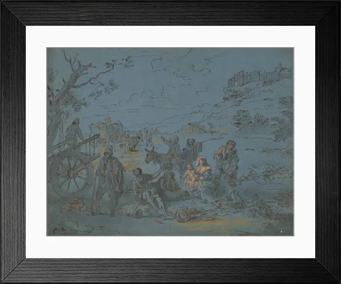 Framed Print : Summer, 18th century (?). Creator: Anon Framed Print : Summer, 18th century (?). Creator: Anon