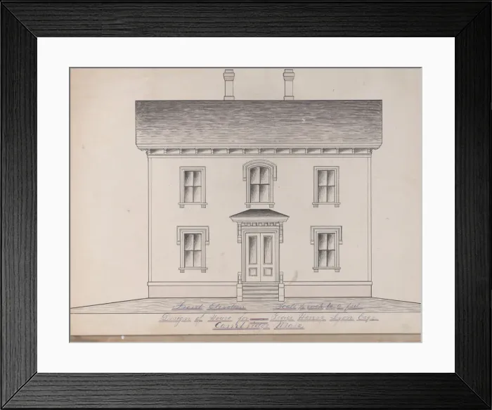 Framed Print : Portfolio containing Six Designs for the George Henry Lyon House, Cambridge, Mass Framed Print : Portfolio containing Six Designs for the George Henry Lyon House, Cambridge, Mass