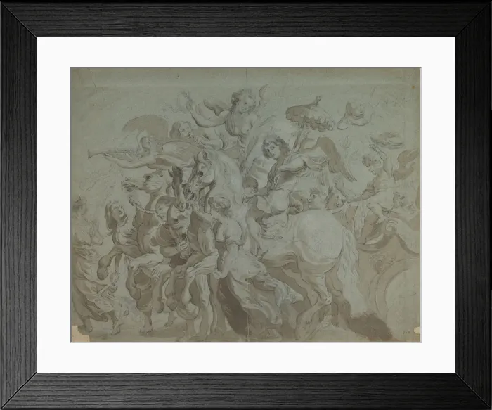 Framed Print : Triumph of the Eucharist, mid-17th century. Creator: Anon Framed Print : Triumph of the Eucharist, mid-17th century. Creator: Anon