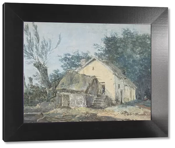 Landscape - Cottage in a Wood, 18th century. Creator: Anon