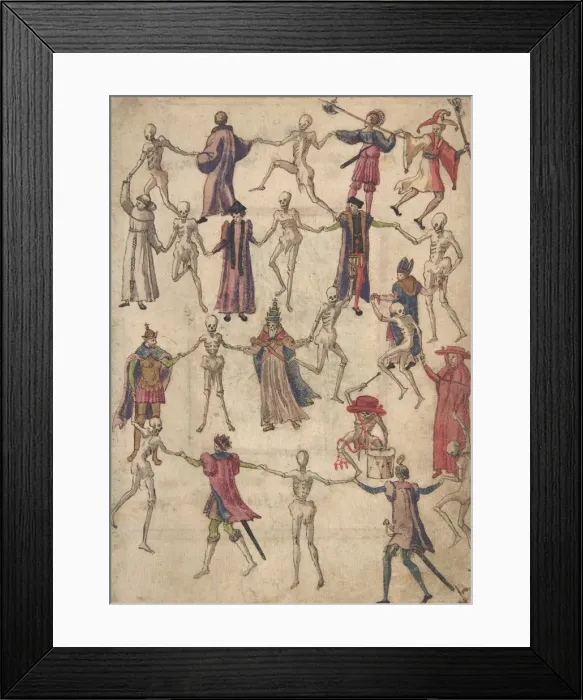 Framed Print : The Dance of Death, 16th century. Creator: Anon Framed Print : The Dance of Death, 16th century. Creator: Anon
