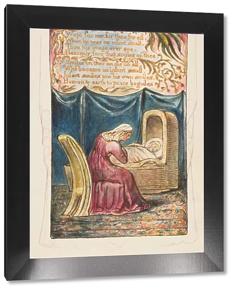 Songs of Innocence and of Experience: Cradle Song (second plate): Wept for me... ca